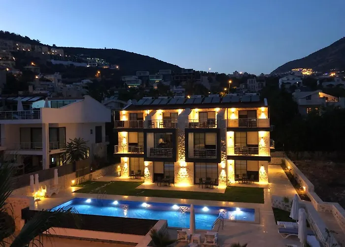 Stone House Aparts Dublex 3 Plus1 Mit Meerblick Und Jakuzzi Kalkan No 6 公寓 卡斯