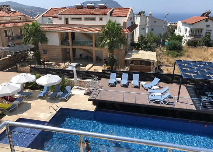 公寓 Stone House Aparts Dublex 3 Plus1 Mit Meerblick Und Jakuzzi Kalkan No 6