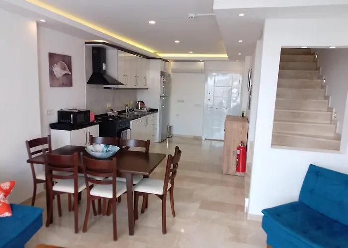 Stone House Aparts Dublex 3 Plus1 Mit Meerblick Und Jakuzzi Kalkan No 6 公寓 *